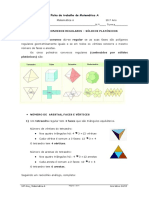 Poliedros e Sólidos Platónicos