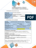 Guía y Rubrica de Evaluación - PFase 4. Realizar La Evaluación Social y Amabiental Del Proyecto