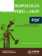 Antropologia Ante El Peru de Hoy