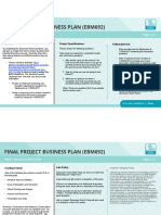 Final Project Business Plan (Ebm692) : Week 1 Discussion Board (4%) Page 1 of 2