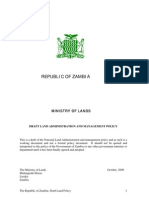 Zambia Draft Land Policy (2006) 