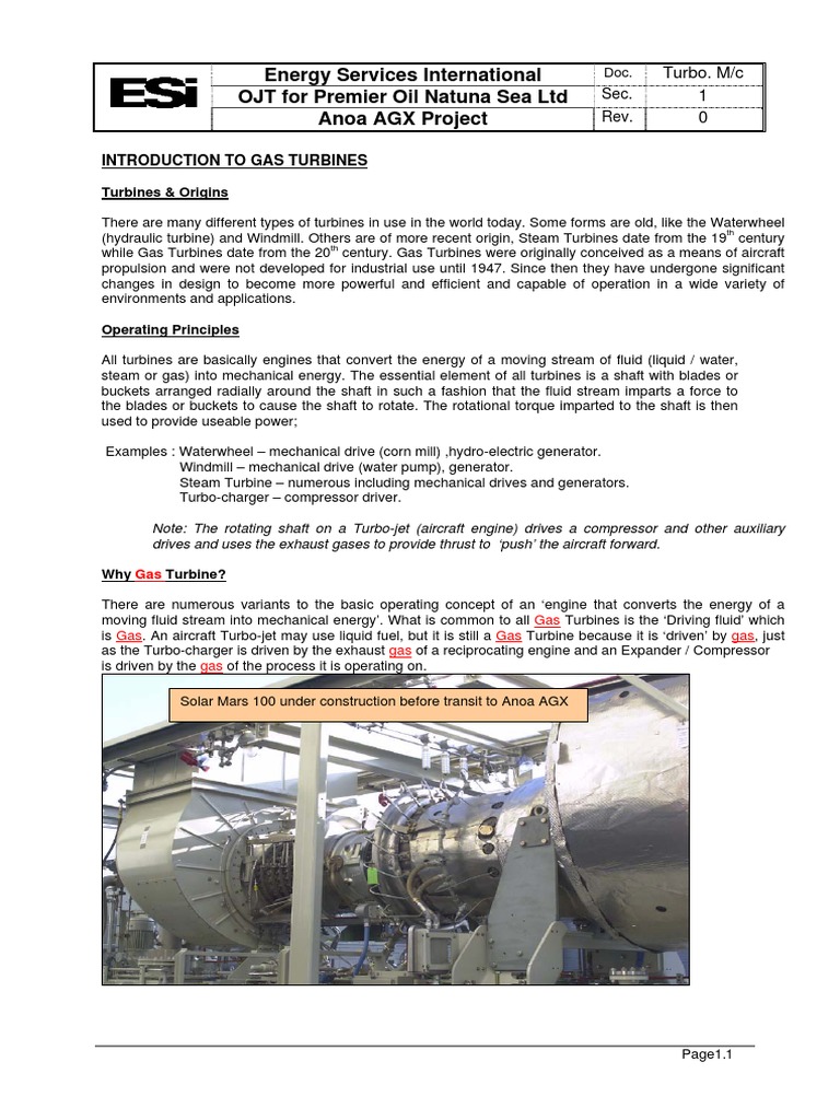 Introduction to Gas Turbines | Internal Combustion Engine | Gas Turbine