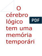 1 - O Cérebro Lógico Tem Uma Memória Temporári