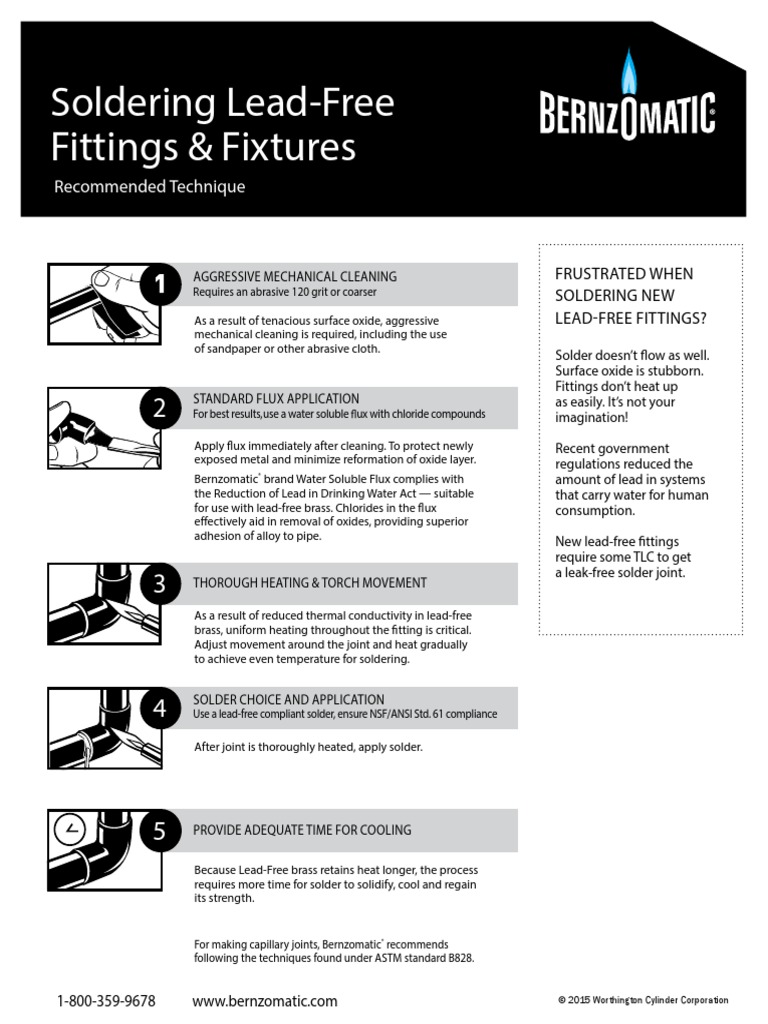 Soldering LeadFree Fittings & Fixtures Technique PDF