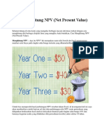 Cara Menghitung NPV (Net Present Value)