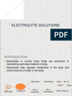 Electrolyte Solutions