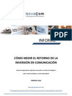 Cómo Medir El ROI en Comunicación Novacom 2010