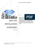 WADE - WiFi Site Installation Guidelines v1.7 Vendors