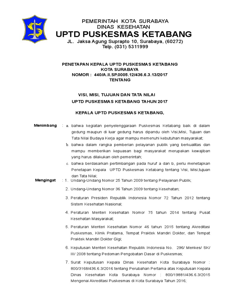 Contoh Surat Penetapan Pdf