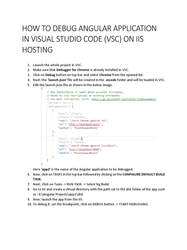 How to debug angular application in visual studio code pdf