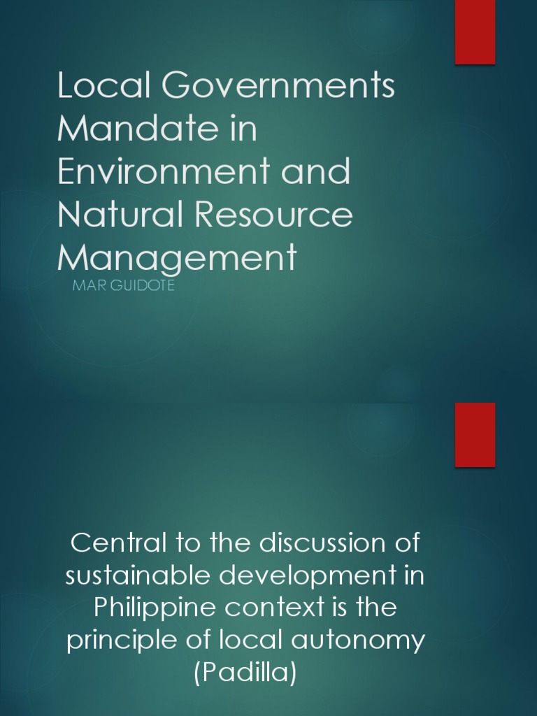 Local Government Role in Environmental Management | PDF | Devolution ...