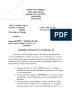 AFFIDAVIT OF ADVERSE CLAIM