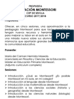 Curso Pedagogía Montessori. CEP de Sevilla