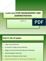 Construction Management and Administration: Unit-Ii