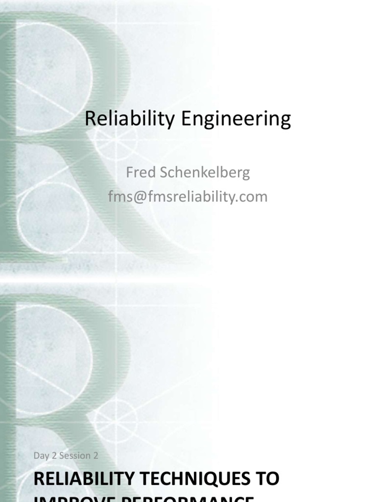 Reliability Techniques for Performance Improvement | PDF | Reliability ...