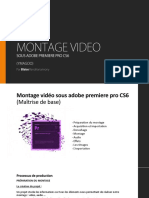 Montage Video Sous Premiere Pro (Cours)
