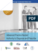 Advanced Practice Nurses' Authority To Diagnose and Prescribe