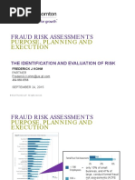 Fraud Risk Assessments