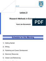 Research Methods in Economics: Trinity College Dublin