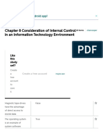 Chapter 8 Consideration of Internal Control in An Information Technology Environment Flashcards - Quizlet