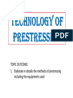 Week 3 - Technology of Prestressing PDF