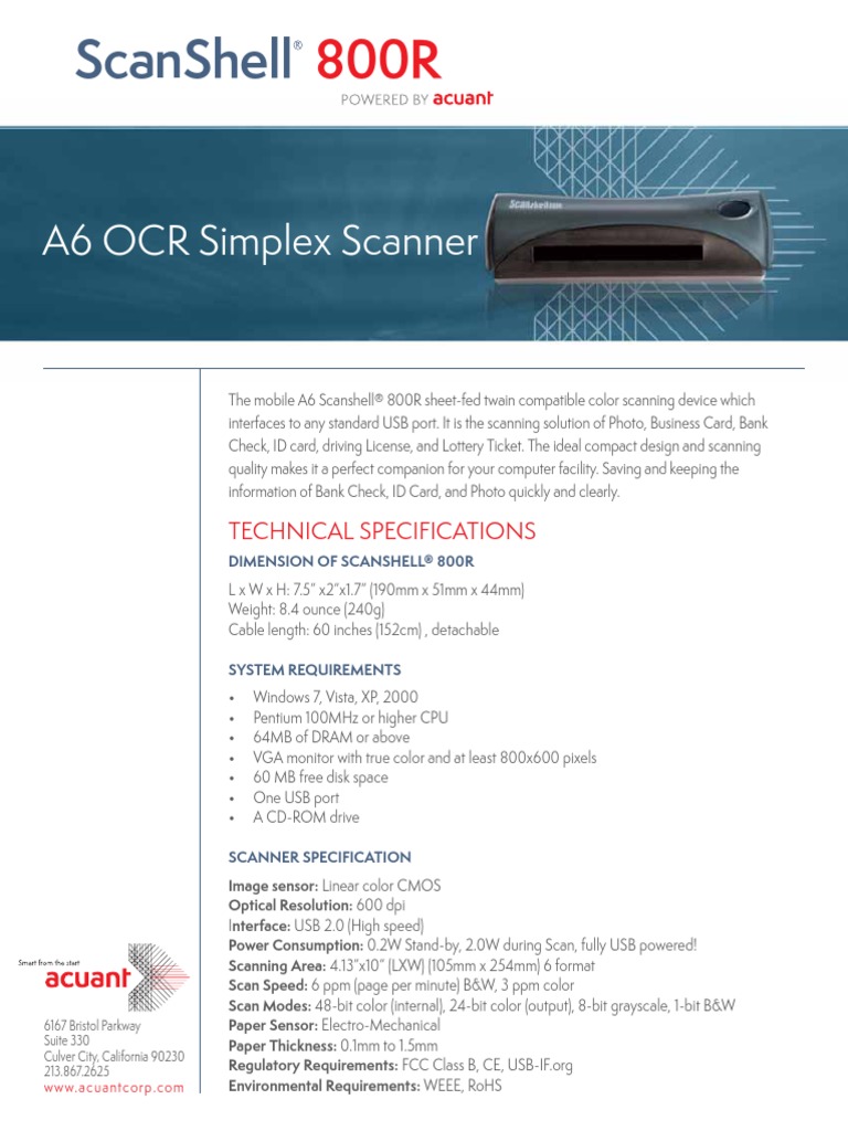 ScanShell 800R PDF