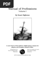 Manual of Professions: by Stuart Highman