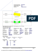 Concrete beam design