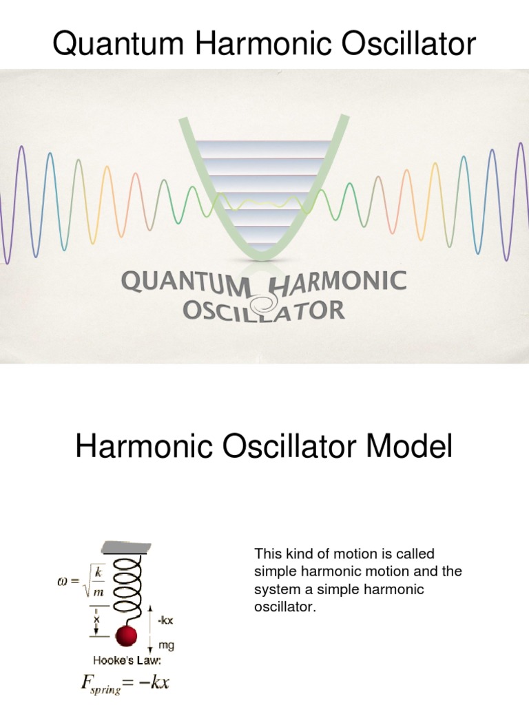 Quantum Harmonic Osscilator | PDF | Business
