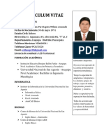 Modelo de Curriculum Vitae