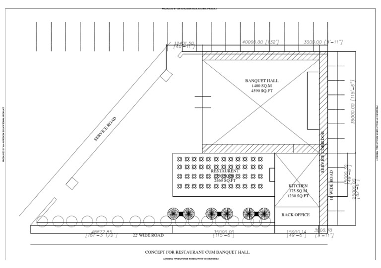 Banquet Hall Design and Layout Plan | PDF