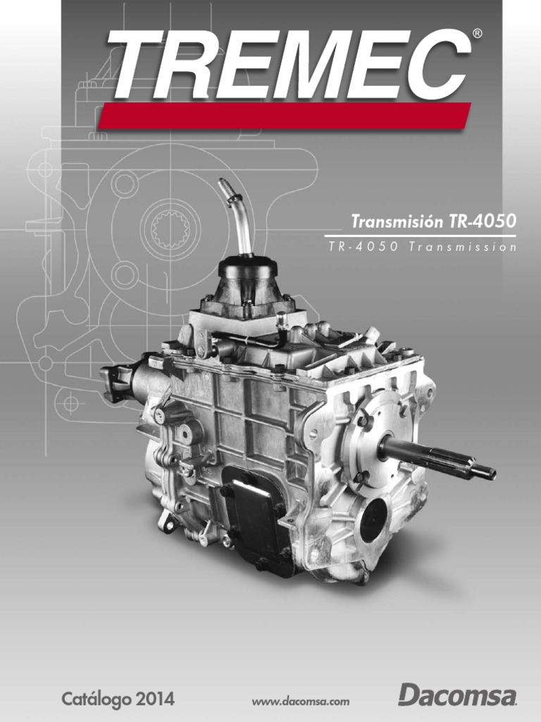 Tremec TR-4050 22-1 | PDF | Transmisión (Mecánica) | Máquinas