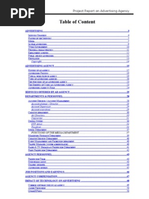 Advertising Agencies Project | Advertising | Copyright - 