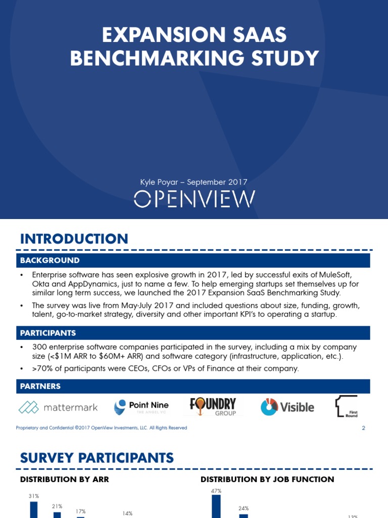 AA - REPORT Expansion SaaS Benchmarking Study | PDF | Software As A ...