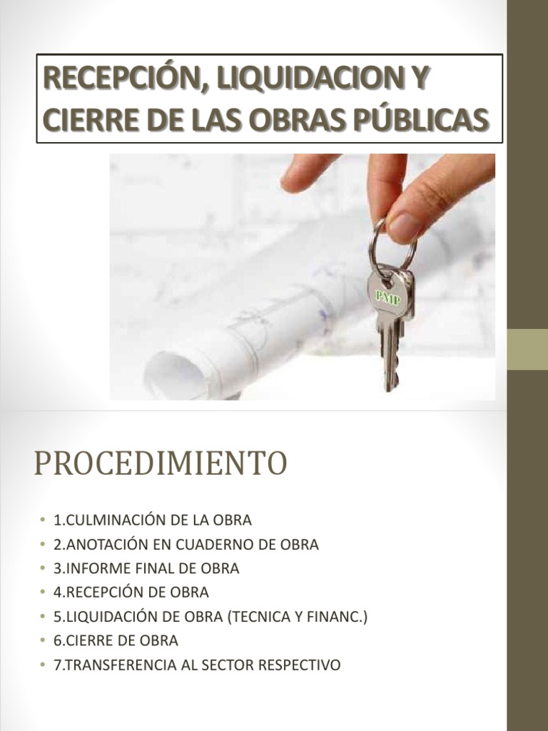 Liquidación y Cierre de Obras Públicas | PDF | Gobierno | Business