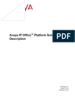 AvayaIPOffice PlatformSolutionDescription