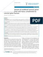 Surgical Management of Multilevel Cervical Spinal Stenosis and Spinal Cord Injury Complicated by Cervical Spine Fracture