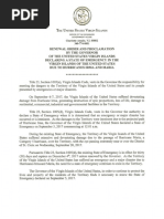 Renewal Order and Proclamation Declaring a State of Emergency 