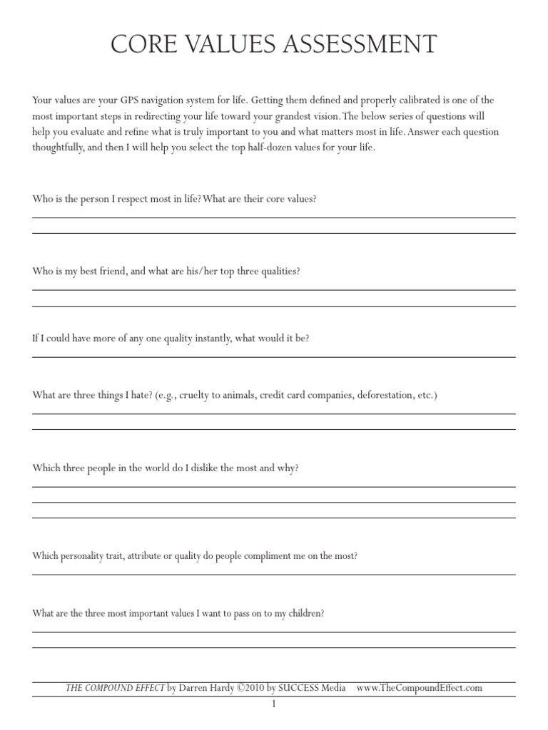 core-values-worksheet-pdf-courage-contentment