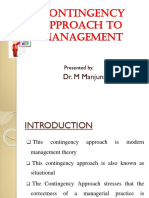 Contingency Approach To Management