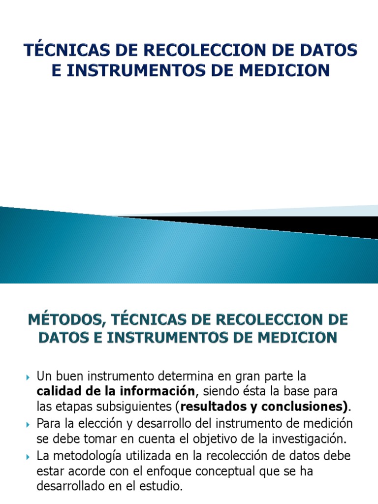 Técnicas de Recoleccion de Datos Cuestionario Metodología