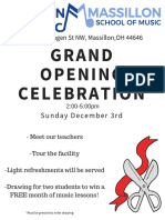 Grand Opening Flyer