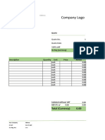 Modelo Presupuesto Inglés Excel