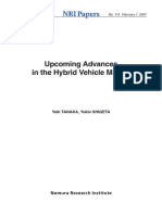 Advances in the Hybrid Vehicles