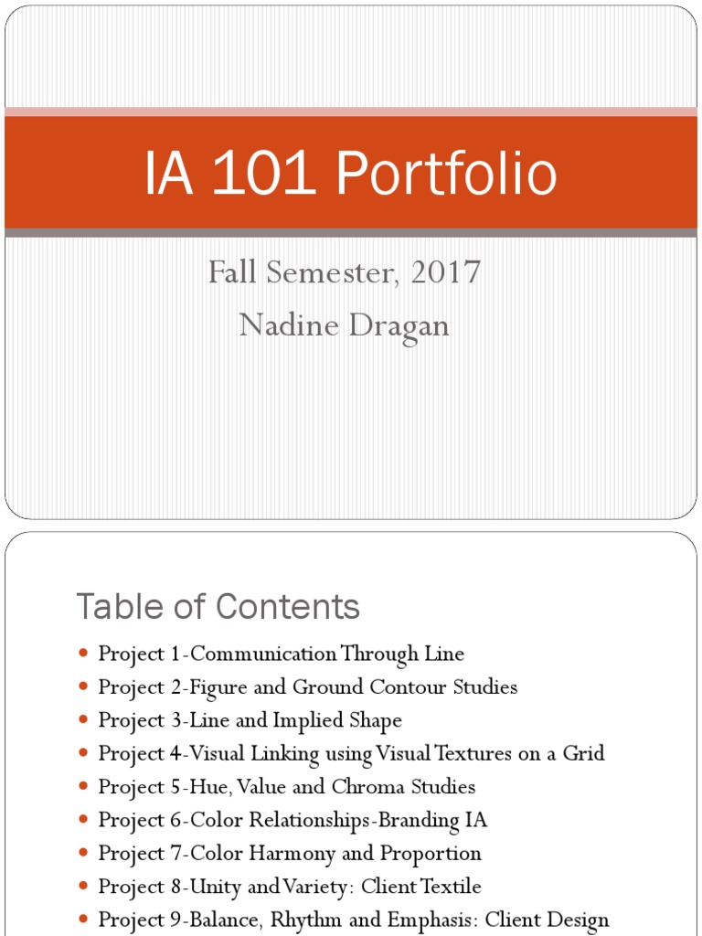 Final Project-Digital Project Portfolio PDF | PDF | Hue | Composition ...