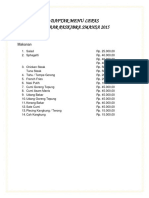 Daftar Menu Lepas Bazaar Paskibra Smansa 2015: Makanan