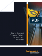 Flame Resistant Conveyor Belts To EN 14973 and EN 12882