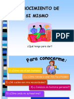 Conocimiento de Sí Mismo y Valores