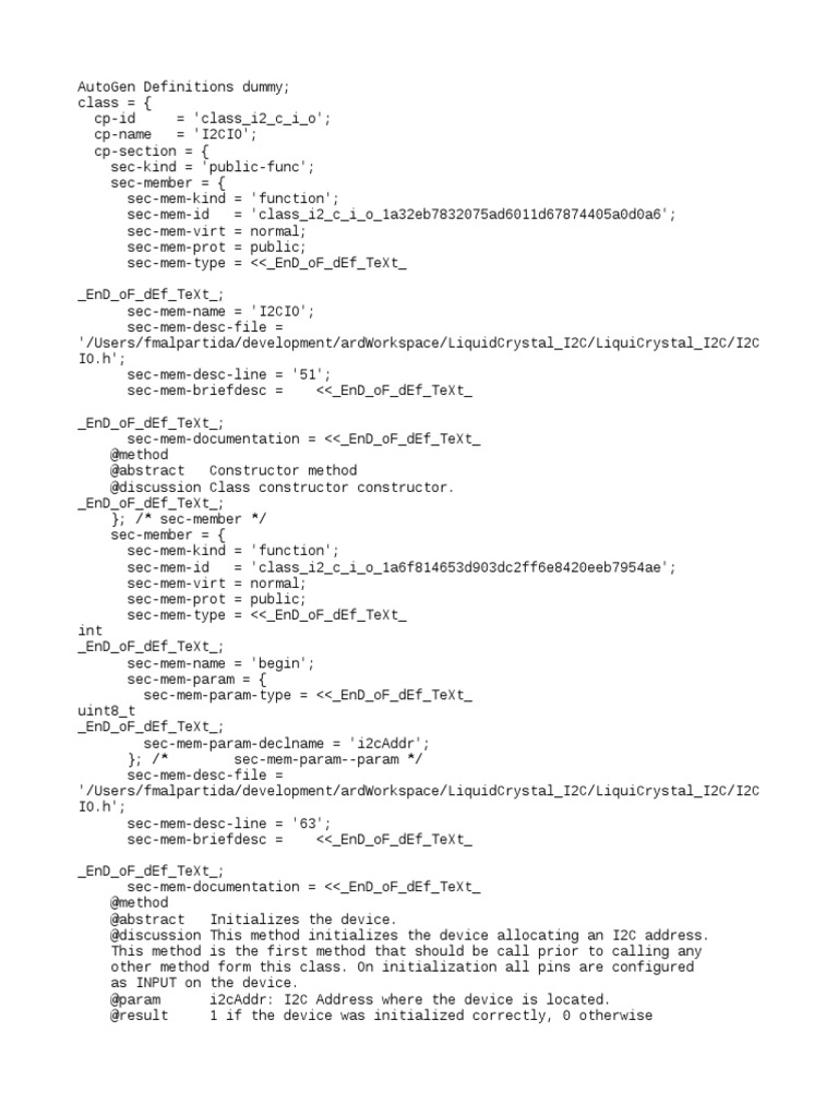 Doxygen pdf output example