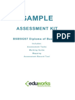 Sample Assessment Kit BSB50207 Dip BusinesS